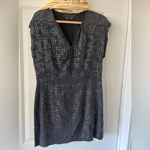 Sheri Bodell black beaded cocktail dress